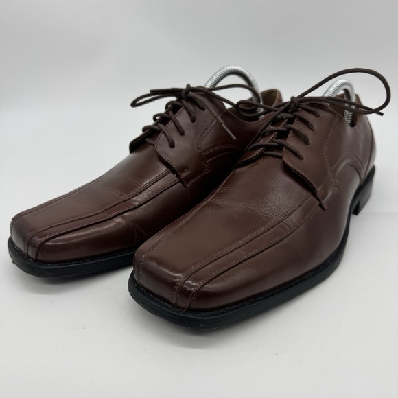 Stacy Adams Other - Stacy Adams Mens mens size 9 Brown Leather Dress Shoes Lace Up Square Toe Formal